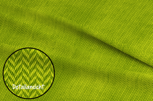 Ep - Fischgrät Denim/Jeansoptik - " Lime " - Bio French Terry